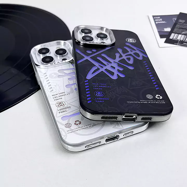 Stussy iphone16 ケース 電気メッキ