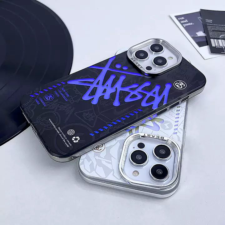 Stussy iphone16 ケース 電気メッキ